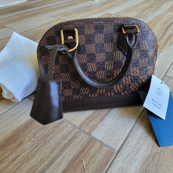 JUST SOLD Louis Vuitton Damier Ebene Alma BB Satchel Handbag - Picture 2 of 9